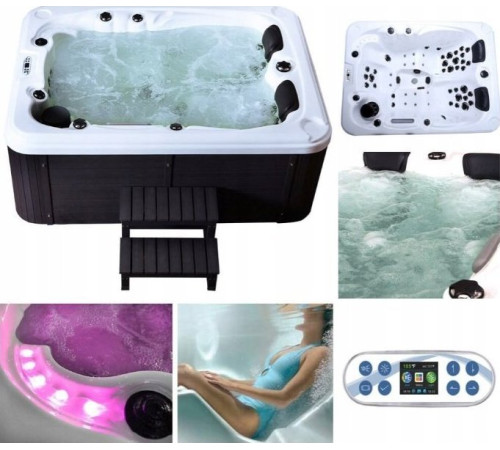 Джакузі садове Home Deluxe IND-230 215 см х 83 см (IND-230) 3-місне Джакузі садове Home Deluxe IND-230 215 см х 83 см (IND-230) 3-місне