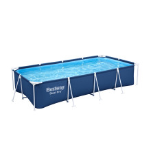 Басейн каркасний прямокутний 3в1 Bestway Family Steel Pro Frame 400 x 211 x 81 см + насос + фільтр