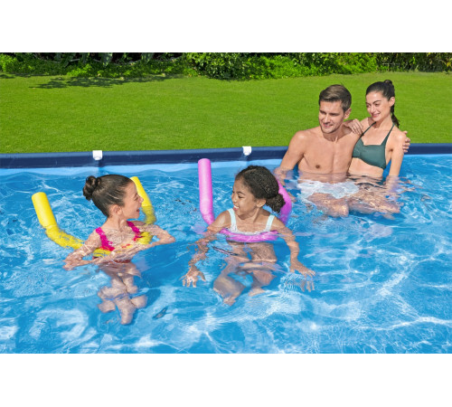Басейн каркасний прямокутний 3в1 Bestway Family Steel Pro Frame 400 x 211 x 81 см + насос + фільтр Басейн каркасний прямокутний 3в1 Bestway Family Steel Pro Frame 400 x 211 x 81 см + насос + фільтр