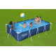 Басейн каркасний прямокутний 3в1 Bestway Family Steel Pro Frame 400 x 211 x 81 см + насос + фільтр
