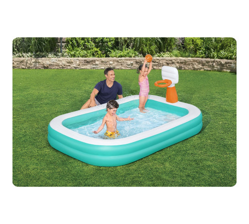 Басейн надувний дитячий Dunk'N Splash Bestway 54445 251x168x102 см Басейн надувний дитячий Dunk'N Splash Bestway 54445 251x168x102 см