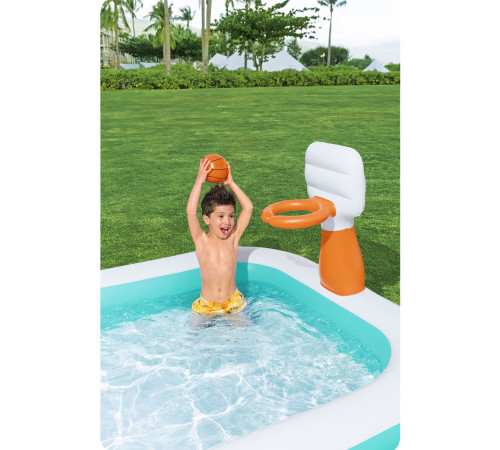 Басейн надувний дитячий Dunk'N Splash Bestway 54445 251x168x102 см Басейн надувний дитячий Dunk'N Splash Bestway 54445 251x168x102 см