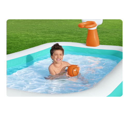Басейн надувний дитячий Dunk'N Splash Bestway 54445 251x168x102 см Басейн надувний дитячий Dunk'N Splash Bestway 54445 251x168x102 см