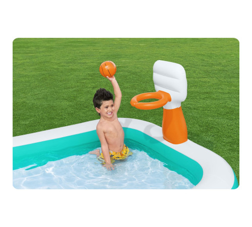 Басейн надувний дитячий Dunk'N Splash Bestway 54445 251x168x102 см Басейн надувний дитячий Dunk'N Splash Bestway 54445 251x168x102 см