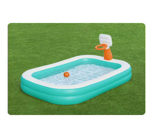 Басейн надувний дитячий Dunk'N Splash Bestway 54445 251x168x102 см Басейн надувний дитячий Dunk'N Splash Bestway 54445 251x168x102 см