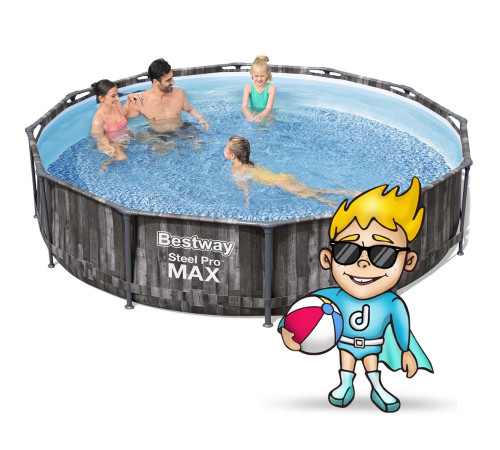 Басейн каркасний 16в1 Bestway 5614X Steel Pro Max 366 см