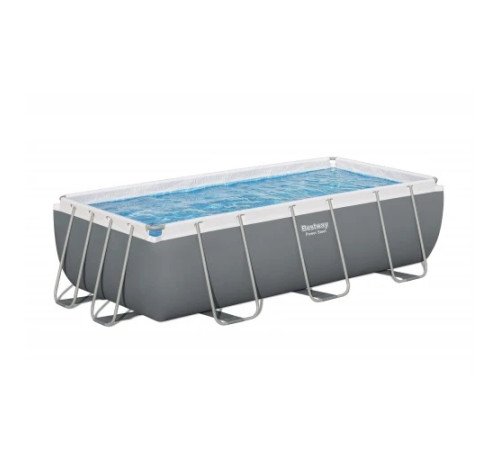 Басейн каркасний прямокутний 6в1 Bestway Power Steel, 404 x 201 x 100 см + насос + драбина Басейн каркасний прямокутний 6в1 Bestway Power Steel, 404 x 201 x 100 см + насос + драбина