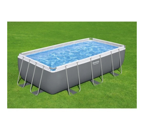 Басейн каркасний прямокутний 6в1 Bestway Power Steel, 404 x 201 x 100 см + насос + драбина Басейн каркасний прямокутний 6в1 Bestway Power Steel, 404 x 201 x 100 см + насос + драбина