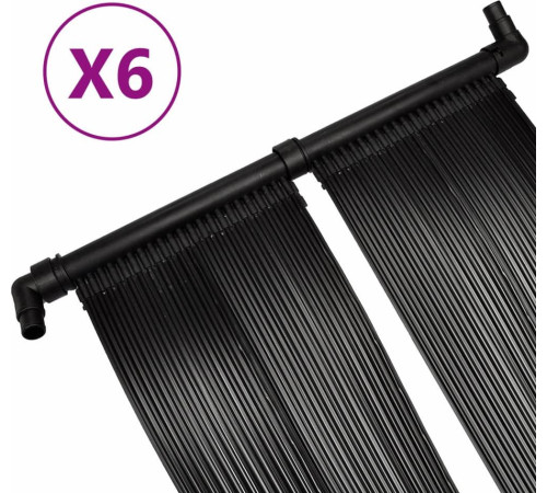 Сонячні панелі для обігріву басейну vidaXL 6 шт, 80x620 см Сонячні панелі для обігріву басейну vidaXL 6 шт, 80x620 см