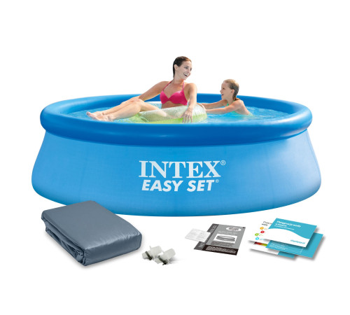 Басейн надувний 2в1 INTEX 28110, 244 x 76 см, блакитний