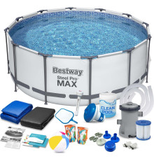 Басейн каркасний 17в1 Bestway 56595 Steel Pro Max 427 см 