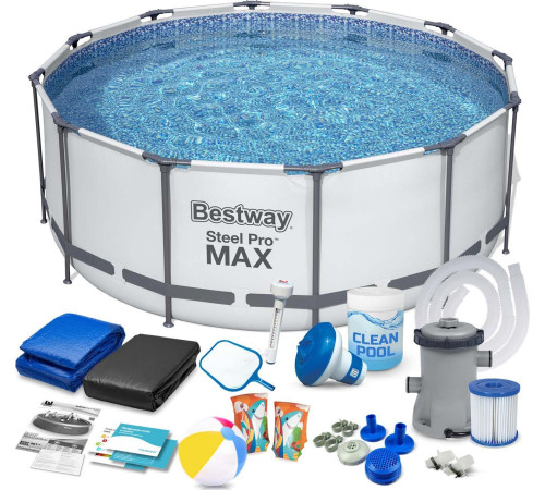 Басейн каркасний 17в1 Bestway 56595 Steel Pro Max 427 см Басейн каркасний 17в1 Bestway 56595 Steel Pro Max 427 см