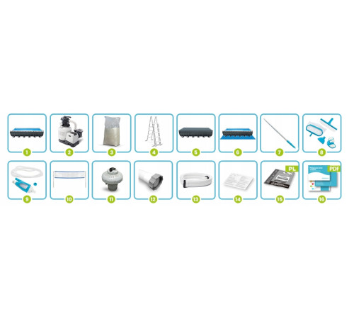 Басейн каркасний 16в1 Intex 26378 975 х 488 х 132 см