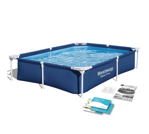 Басейн каркасний прямокутний Bestway 56401N, 221 x 150 x 43 см