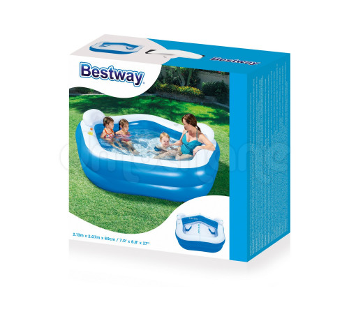Басейн надувний дитячий Bestway 54153 213x206х69 см Басейн надувний дитячий Bestway 54153 213x206х69 см