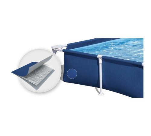 Басейн каркасний прямокутний 16в1 Bestway 56401N, 221 x 150 x 43 см