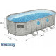 Басейн каркасний овальний 7в1 Bestway Power Steel Swim Vista з вікном 549 x 274 x 122 см