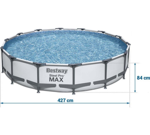 Басейн каркасний 9в1 Bestway 56595 Steel Pro Max 427 см Басейн каркасний 9в1 Bestway 56595 Steel Pro Max 427 см