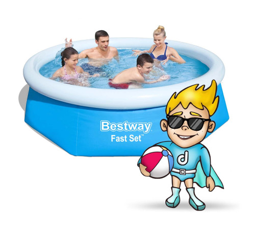 Басейн надувний Bestway 57448, 244 x 61 см Басейн надувний Bestway 57448, 244 x 61 см