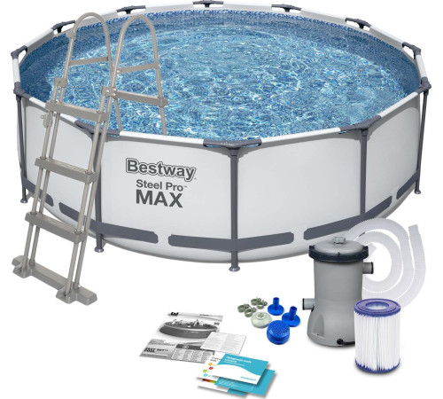 Басейн каркасний 10в1 Bestway 56418 Steel Pro Max 366 см