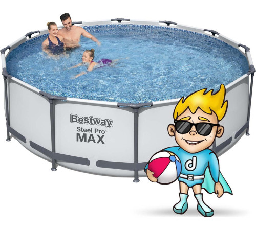Басейн каркасний 10в1 Bestway 56418 Steel Pro Max 366 см