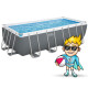 Басейн каркасний прямокутний 18в1 Bestway 56670, 488 x 244 x 122 см