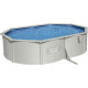 Басейн каркасний овальний 10в1 Bestway 56586 Hydrium 500 x 360 см, світло-сірий