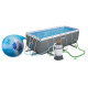 Басейн каркасний прямокутний 10в1 Bestway 56457N, 412 x 201 x 122 см