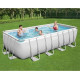 Басейн каркасний прямокутний Bestway 56670 Power Steel 488 x 244 см - білий