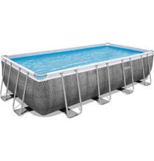 Басейн каркасний прямокутний Bestway Power Steel 549 x 274 x 122 см - сірий