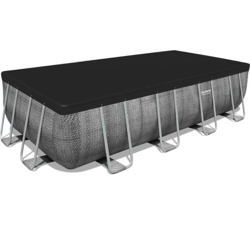 Басейн каркасний прямокутний Bestway Power Steel 549 x 274 x 122 см - сірий