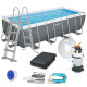 Басейн каркасний прямокутний 11в1 Bestway 56671N, 488 x 244 x 122 см