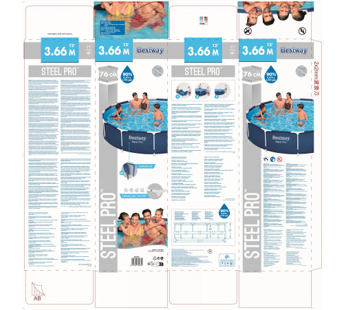 Басейн каркасний Bestway B56706, 366 x 76 см Басейн каркасний Bestway B56706, 366 x 76 см
