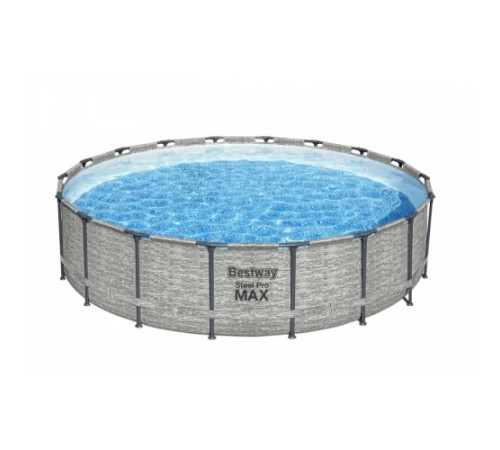 Басейн каркасний 5в1 BESTWAY Steel Pro MAX 549 x 122 см імітація каменю + аксесуари Басейн каркасний 5в1 BESTWAY Steel Pro MAX 549 x 122 см імітація каменю + аксесуари