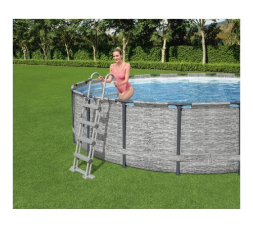 Басейн каркасний 5в1 BESTWAY Steel Pro MAX 549 x 122 см імітація каменю + аксесуари Басейн каркасний 5в1 BESTWAY Steel Pro MAX 549 x 122 см імітація каменю + аксесуари