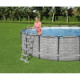 Басейн каркасний 5в1 BESTWAY Steel Pro MAX 549 x 122 см імітація каменю + аксесуари