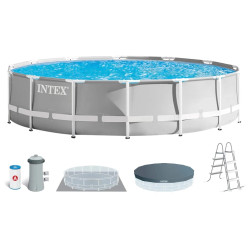 Басейн каркасний INTEX 26720, 427 x 107 см, сірий