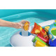 Басейн надувний Bestway 54446 з плаваючим столом Sippin' Summer 218 x 218 x 48 см