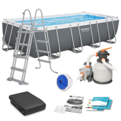 Басейн каркасний прямокутний 12в1 Bestway 56466N, 549 x 274 x 122 см 