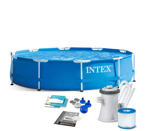 Басейн каркасний 9в1 INTEX 28202GN, 305 x 76 см, синій