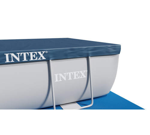 Басейн каркасний овальний 12в1 INTEX 26796, 503 x 274 x 122 см, сірий