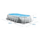 Басейн каркасний овальний 12в1 INTEX 26796, 503 x 274 x 122 см, сірий