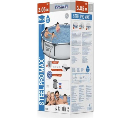 Басейн каркасний Bestway 56408 Steel Pro Max 305 см Басейн каркасний Bestway 56408 Steel Pro Max 305 см