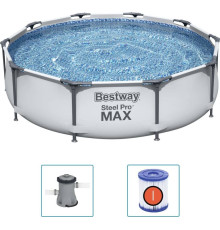 Басейн каркасний 3в1 Bestway 56408 Steel Pro Max 305 см
