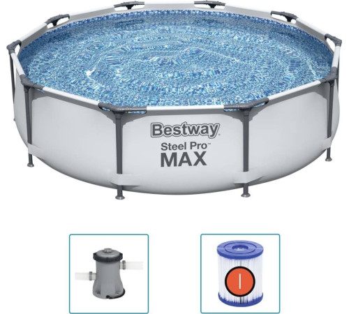Басейн каркасний 3в1 Bestway 56408 Steel Pro Max 305 см