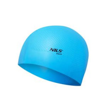 Шапочка для плавання NILS AQUA CAP DOTS блакитна