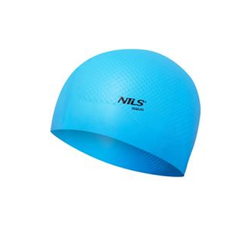 Шапочка для плавання NILS AQUA CAP DOTS блакитна