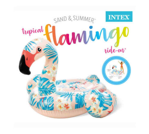 Пліт надувний для плаванн Intex 57559 Фламінго, 142 x 137 x 97 см