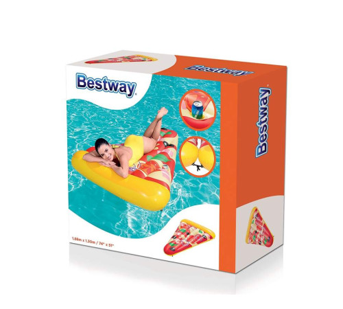 Пліт надувний для басейну Bestway 44038 Піца, 188 х 130 см Пліт надувний для басейну Bestway 44038 Піца, 188 х 130 см