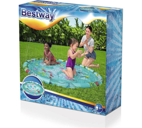 Килимок надувний з розпилювачем Bestway 52487 Sea World, 165 см Килимок надувний з розпилювачем Bestway 52487 Sea World, 165 см